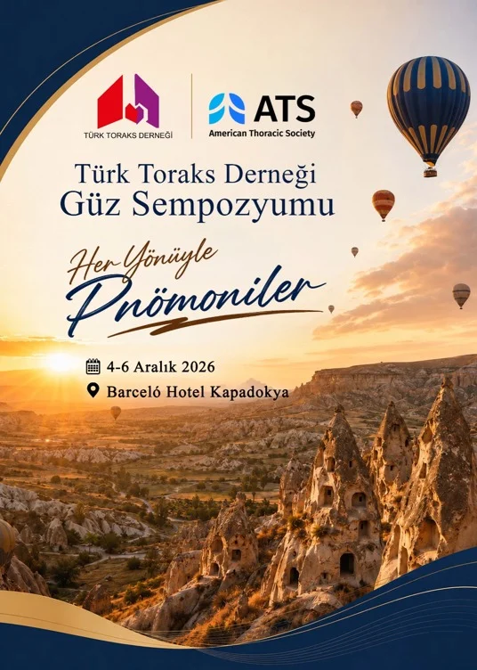 Ajandalarınıza 4-6 Aralık 2026 Tarihini Türk Toraks Derneği Güz Sempozyumunu Not Almayı Unutmayınız