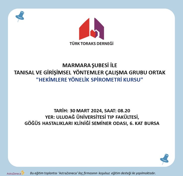 Türk Toraks Derneği Marmara Şubesi ile Tanısal ve Girişimsel Yöntemler Çalışma Grubu Ortak  