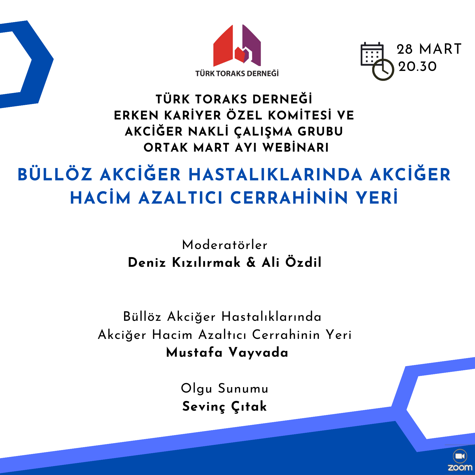 Türk Toraks Derneği Erken Kariyer Özel Komitesi ve Akciğer Nakli Çalışma Grubu Ortak Mart Ayı Webinar Duyurumuz: 
