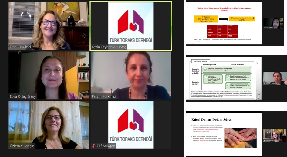 Türk Toraks Derneği Solunum Yetmezliği ve Yoğun Bakım Çalışma Grubu ile Solunum Sistemi Enfeksiyonları Çalışma Grubu Ortak Eylül Ayı Webinarı Gerçekleştirildi
